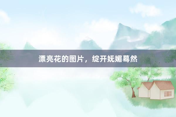 漂亮花的图片，绽开妩媚蓦然